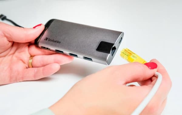 Verbatim USB-C Multiport Hub Gigabit Ethernet SD/microSD