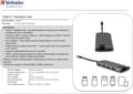Miniatyrbild 8 av 8: Verbatim USB-C Multiport Hub Gigabit Ethernet SD/microSD