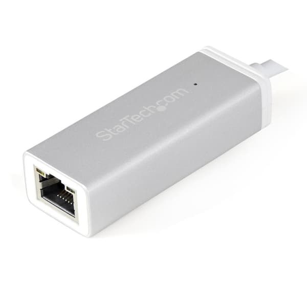 StarTech.com USB-C till Gigabit nätverksadapter - USB Type-C Ethernet-omvandlare med aluminiumhölje - Silver