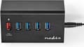 Miniatyrbild 4 av 8: Nedis USB Hub | 5-portars port(ar) | QC3.0 / USB 3.2 Gen1 | Strömförsörjning / USB-driven | 5 Gbps | 5x USB