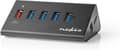 Miniatyrbild 7 av 8: Nedis USB Hub | 5-portars port(ar) | QC3.0 / USB 3.2 Gen1 | Strömförsörjning / USB-driven | 5 Gbps | 5x USB