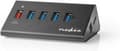 Miniatyrbild 8 av 8: Nedis USB Hub | 5-portars port(ar) | QC3.0 / USB 3.2 Gen1 | Strömförsörjning / USB-driven | 5 Gbps | 5x USB