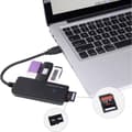 Miniatyrbild 3 av 5: Renkforce 3 Ports USB 3.2 Gen 1 Hub med inbyggd SD-kortläsare Svart