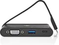 Miniatyrbillede 3 af 11: Nedis USB-adapter | USB 3.1 | USB-C™ hun | USB-A hun / USB-C™ hun / VGA hun 15p | Forniklet | Sort | Vinduesboks med Eurolås