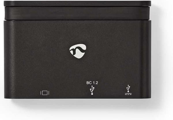 Nedis USB-adapter | USB 3.1 | USB-C™ hun | USB-A hun / USB-C™ hun / VGA hun 15p | Forniklet | Sort | Vinduesboks med Eurolås