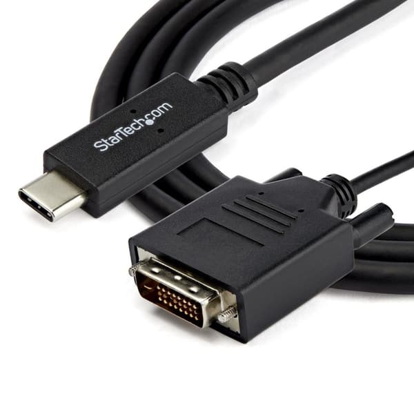 StarTech.com USB-C till DVI Adapterkabel - USB Type-C till DVI Converter / Adapter - 2560x1600 - Extern videoadapter - USB Type-C - DVI (CDP2DVIMM2MB)