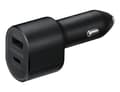 Miniatyrbillede 2 af 6: Samsung Fast Charge 2 Port Billader 45W - Sort
