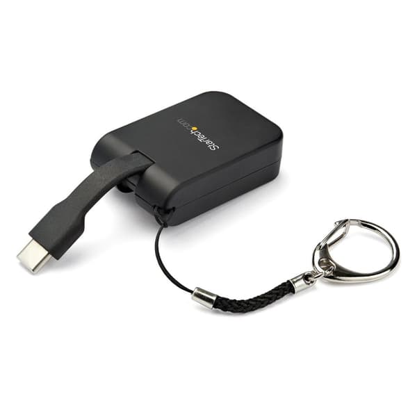 StarTech.com Bärbar USB C till HDMI-adapter med Quick-Connect-nyckelring - 4K - Videogränssnittskonverterare - HDMI / USB - USB-C (M) till HDMI (W) -