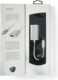 Miniatyrbillede 8 af 10: USB-adapter | USB 3.2 Gen 1 | USB-C™ han | DisplayPort Kvinde | 0,20 m | runde | forgyldt | Strikket / Nylon | Sølv | Dæk vindueskasse