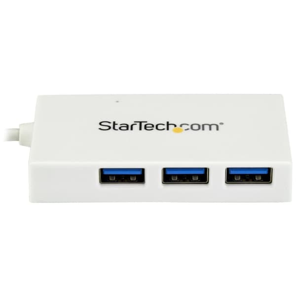 StarTech 4-ports USB-C Hub - USB-C til 1x USB-C og 3x USB-A - USB 3.0 - Hub - 3x SuperSpeed USB 3.0 + 1x USB 3.1 - Desktop