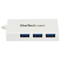 Miniatyrbillede 3 af 5: StarTech 4-ports USB-C Hub - USB-C til 1x USB-C og 3x USB-A - USB 3.0 - Hub - 3x SuperSpeed USB 3.0 + 1x USB 3.1 - Desktop
