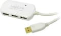 Miniatyrbild 3 av 3: LogiLink USB-kabel USB 2.0 USB-A-kontakt, USB-A-uttag 12,00 m Vitguldpläterade kontaktkontakter, UL-certifierade