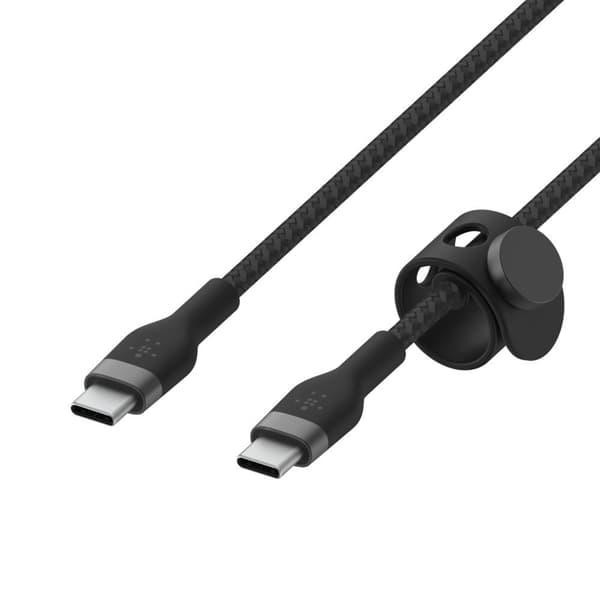 Belkin BOOST CHARGE™ flettet USB-C til USB-C 2.0 - 2m - Sort