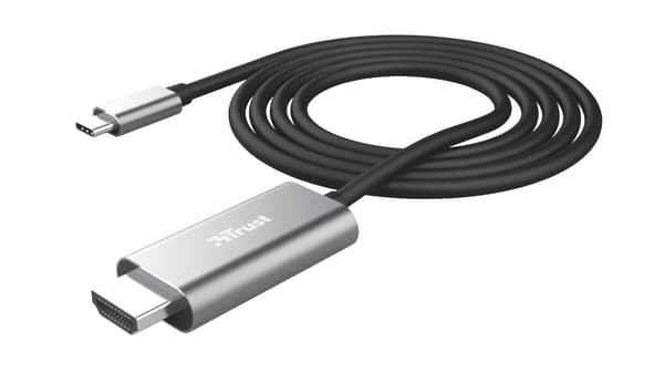 Trust Calyx - USB-C till HDMI-kabel - 4K-stöd - Svart
