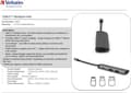 Miniatyrbild 6 av 6: Verbatim USB-C Multiport Hub USB 3.0