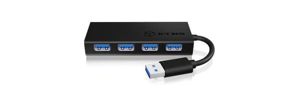 RaidSonic ICY BOX IB-AC6104-B - Hub - 4 x SuperSpeed USB3.0 - Desktop (70408,IB-AC6104-B)