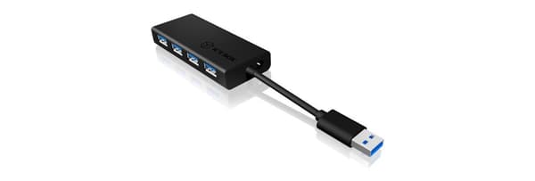 RaidSonic ICY BOX IB-AC6104-B - Hub - 4 x SuperSpeed USB3.0 - Desktop (70408,IB-AC6104-B)