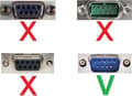 Miniatyrbild 2 av 6: DeLOCK USB-A (m) till 9-stift SUB-D med muttrar (v) seriell RS232-adapter / FTDI-chip - 1,8 meter