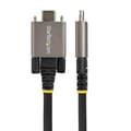 Miniatyrbild 2 av 8: StarTech.com 3 fot 1 m sidoskruvlåsande USB C-kabel 10 Gbps, USB 3.1/3.2 Gen 2 Type-C-kabel, 100W (5A) strömförsörjningsladdning, DP Alt-läge, dubbelt