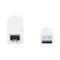 Miniatyrbild 4 av 5: Manhattan USB 3.0 till Gigabit Ethernet-adapter 10/100/1000 Mbit/s Gigabit Ethernet USB 3.0 vit 506847