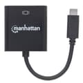 Miniatyrbillede 4 af 6: Manhattan 151771 USB / VGA-adapter [1x USB 3.2 Gen 2-stik C (USB 3.1) - 1x VGA-stik] Sort Farvekodning, Fleksibel, Folieafskærmning, UL-listet,