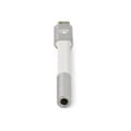 Miniatyrbillede 3 af 11: Nedis USB-adapter | USB 2.0 | USB-C™ han | 3,5 mm hun | 0,08 m | runde | forgyldt | Flettet / Nylon | Hvid / Sølv | Dæk vindueskasse