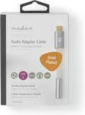 Miniatyrbillede 6 af 11: Nedis USB-adapter | USB 2.0 | USB-C™ han | 3,5 mm hun | 0,08 m | runde | forgyldt | Flettet / Nylon | Hvid / Sølv | Dæk vindueskasse