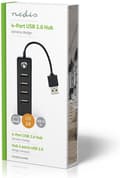 Miniatyrbild 4 av 6: Nedis USB Hub | 4 hamn(ar) | USB 2.0 | USB-driven | 4x USB