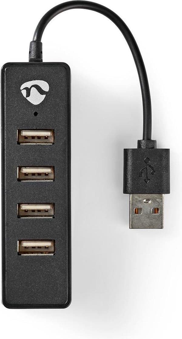 Nedis USB Hub | 4 hamn(ar) | USB 2.0 | USB-driven | 4x USB