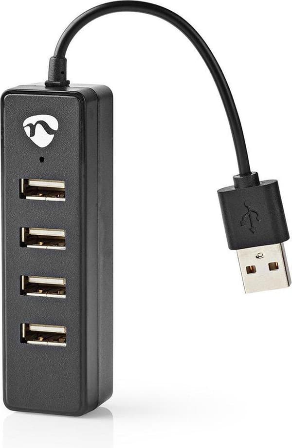 Nedis USB Hub | 4 hamn(ar) | USB 2.0 | USB-driven | 4x USB