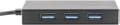 Miniatyrbillede 2 af 6: Digitus DA-70240-1 4 porte USB 3.2 Gen 1 hub Med metalhus Sort