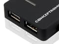 Miniatyrbillede 6 af 6: Conceptronic Mini 3 porte USB 2.0 High Speed Hub C3USB2 - Hub - 3 x USB 2.0 - Desktop