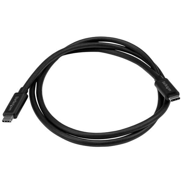 StarTech.com USB-C-kabel - 1 m - USB 3.1 (10 Gbps) - USB-kabel - USB-C (M) till USB-C (M) - USB 3.1 - 1 m - Svart - för Apple MacBook