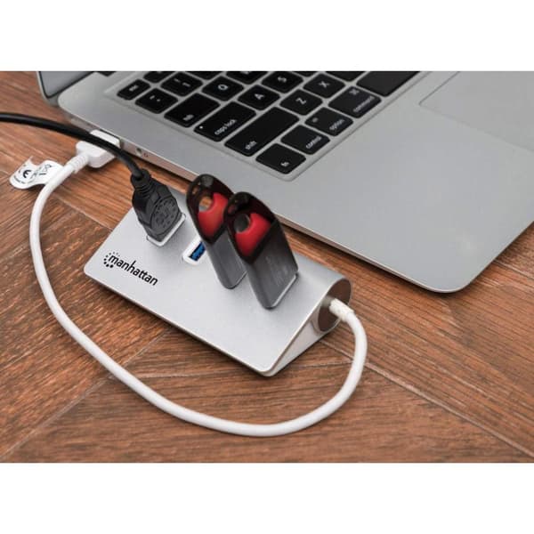 Manhattan 4-portars SuperSpeed USB3.0 Hub - Hub - 4 x SuperSpeed USB3.0 - Desktop (163767)
