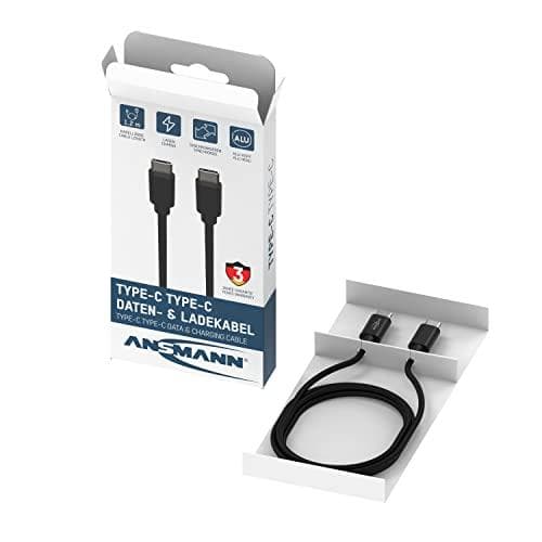 Ansmann 1700-0121 USB-kabel 0,12 m USB C Svart (1700-0121)