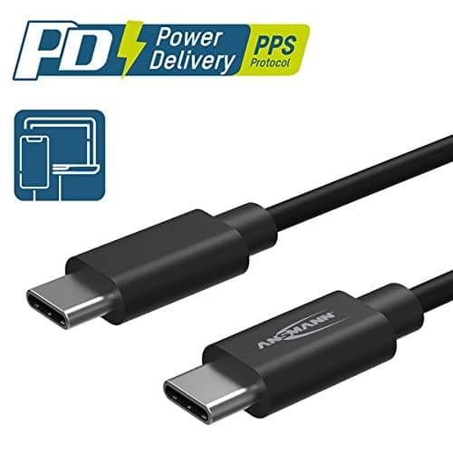 Ansmann 1700-0121 USB-kabel 0,12 m USB C Svart (1700-0121)