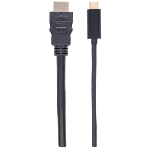Manhattan USB-C till HDMI Adapterkabel - Extern videoadapter - USB-C 3.1 - HDMI - Svart