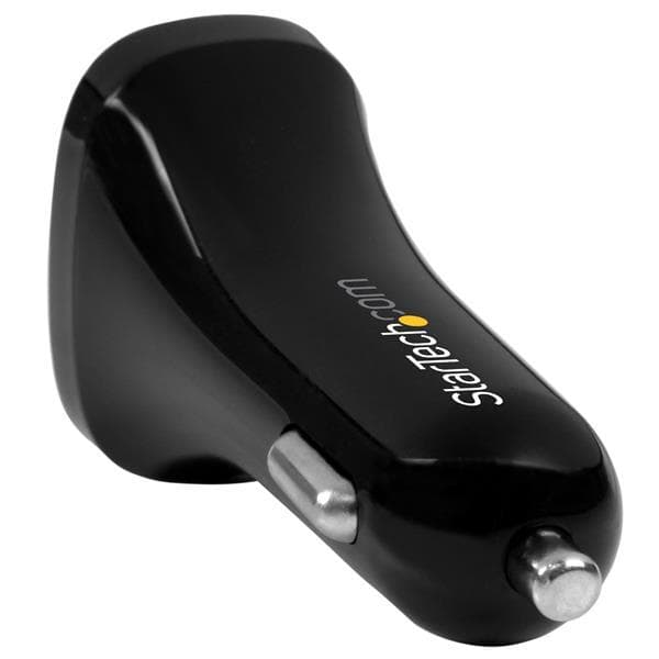 StarTech Dual USB Biloplader - Dual USB - 24W/4.8A - 2 Porte - Sort