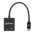 Miniatyrbild 4 av 4: MANHATTAN USB-C till 3,5 mm jack ljudadapter & PD-laddningsport
