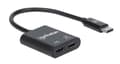 Miniatyrbild 2 av 4: MANHATTAN USB-C till 3,5 mm jack ljudadapter & PD-laddningsport