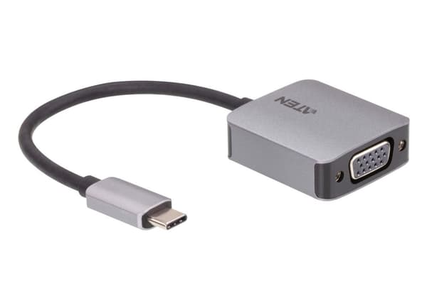 ATEN UC3002A - Videoadapter - USB-C (M) till HD-15 (VGA) (W) - USB 3.2 Gen 1 / Thunderbolt 3 / DisplayPort (Alt Mode) - 9,6 cm - 1920 x 1200 (WUXGA) s