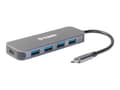 Miniatyrbilde 2 av 5: D-Link DUB-2340 - Hub - 4 x SuperSpeed USB 3.0 + 1 x USB-C (strømlevering) - stasjonær