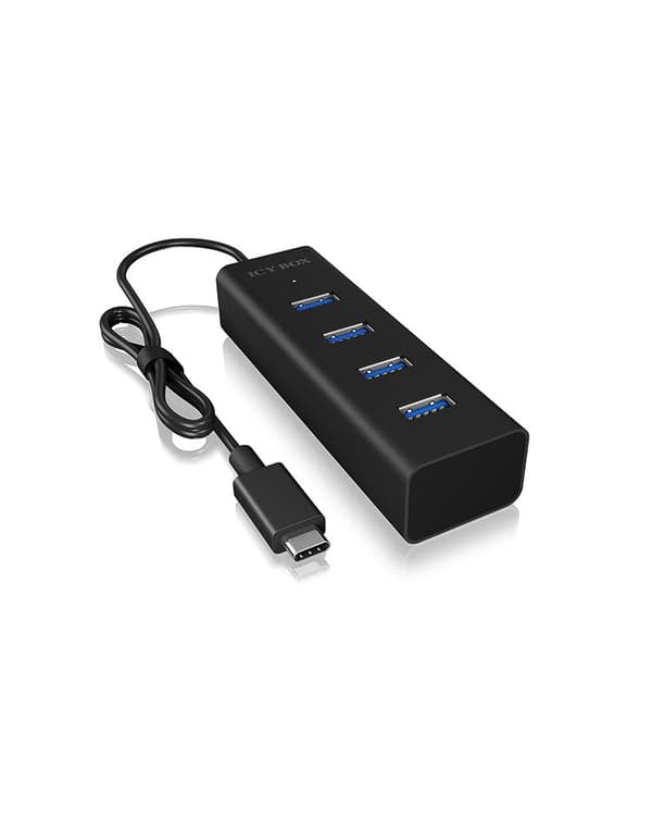 RaidSonic ICY BOX IB-Hub1409-C3 - Hub - 4x SuperSpeed USB 3.0 - Desktop