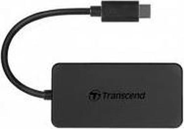 Transcend HUB2C - Hub - 4 x USB 3.1 Gen 1 - stationär