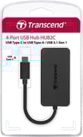 Miniatyrbild 2 av 7: Transcend HUB2C - Hub - 4 x USB 3.1 Gen 1 - stationär