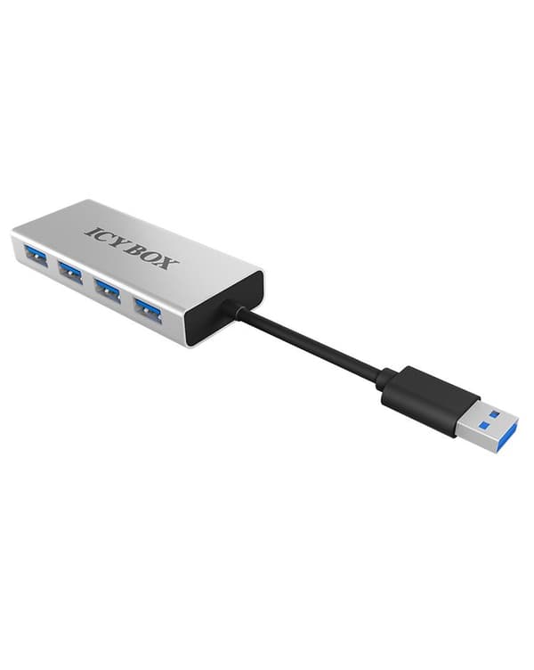 USB 3.0 Hub 4P plast + aluminiumfodral