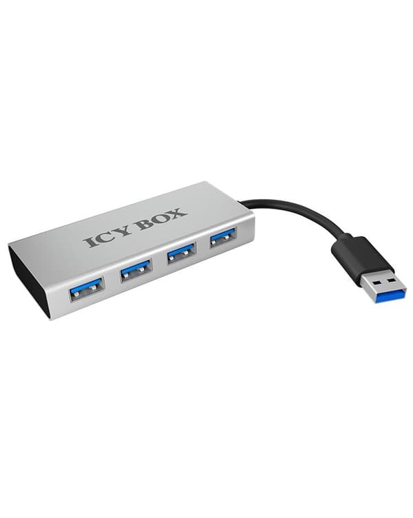 USB 3.0 Hub 4P plast + aluminiumfodral