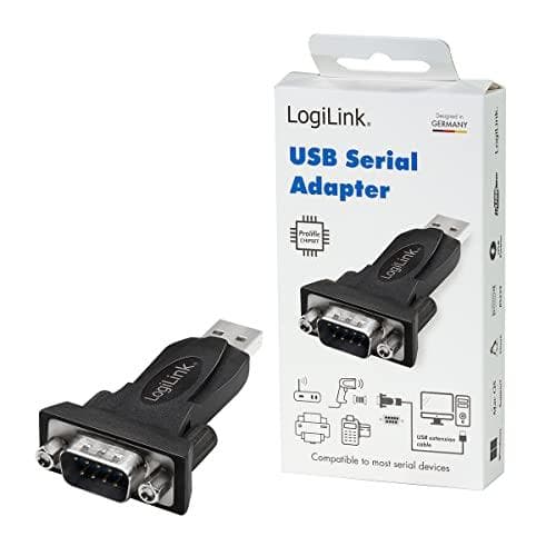 LogiLink USB 2.0 - RS232 adapter med forlængerkabel Tilslutninger: USB-A stik - 9-benet Sub-D stik, - 1 stk (AU0002F)