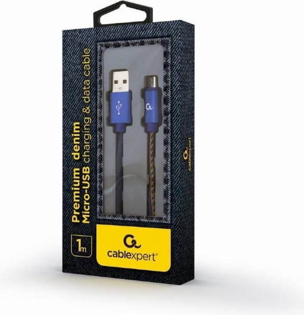Cablexpert CC-USB2J-AMMBM-1M-BL USB-kabel USB 2.0 USB A Micro USB B Blå