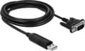 Miniatyrbild 5 av 6: DeLOCK USB-A (m) till 9-stift SUB-D med skruvar (m) seriell RS232-adapter / FTDI-chip - 1,8 meter